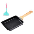 Black Non Stick Rectangle Skillet with Spatula Q80782