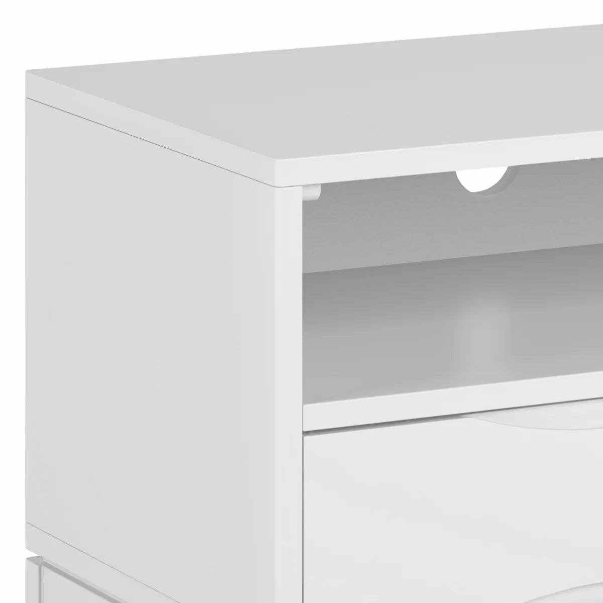 White 60 inch TV Media Stand X350
