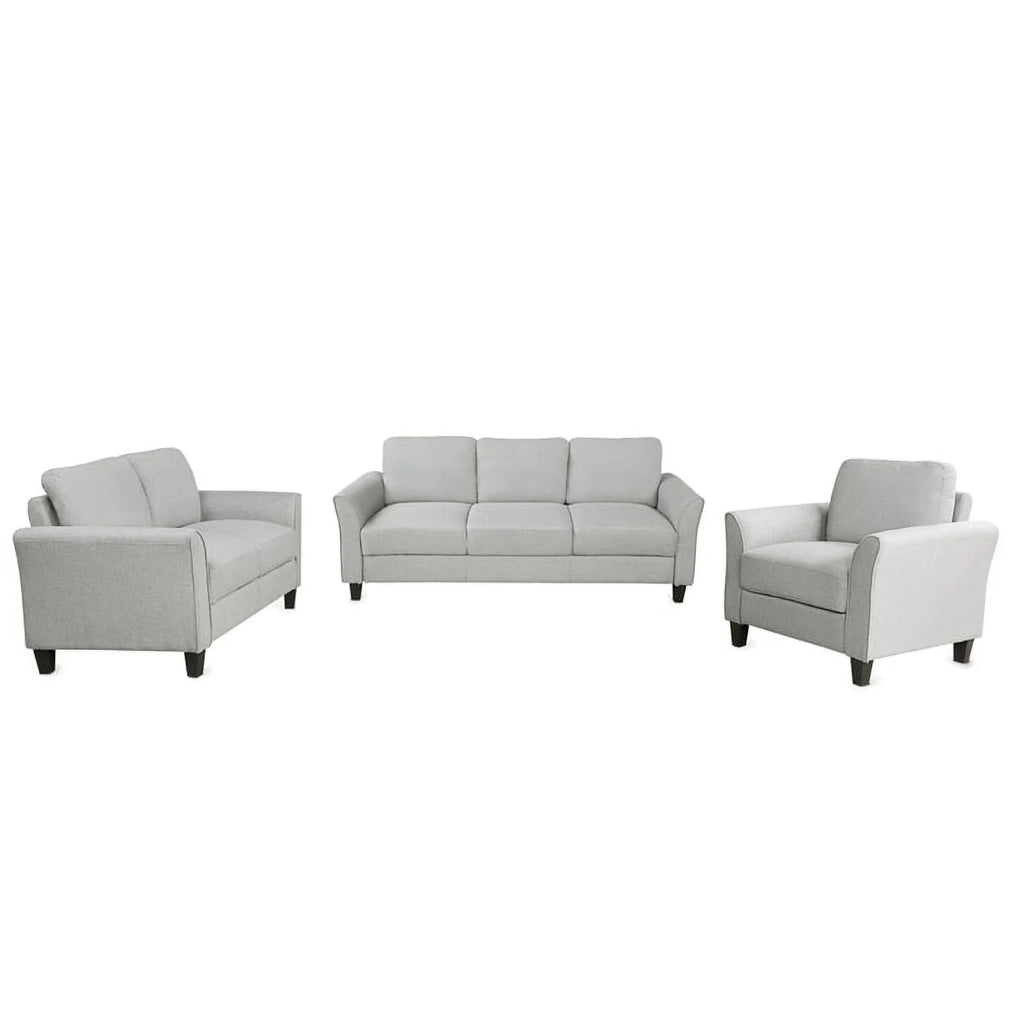 Light Gray 3 Piece Sectional Sofa Set E28135