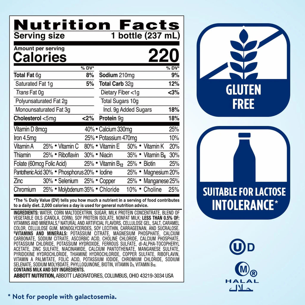 Banana Nut Meal Replacement Nutrition Shake 8 fl oz 24 Count R375365