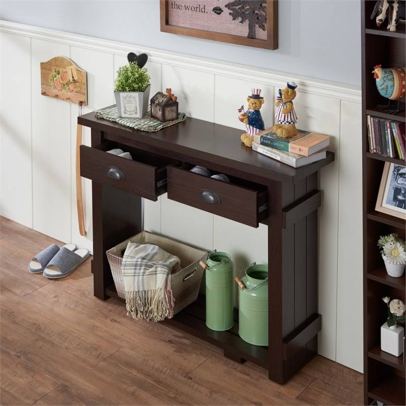 Walnut Console Table M456