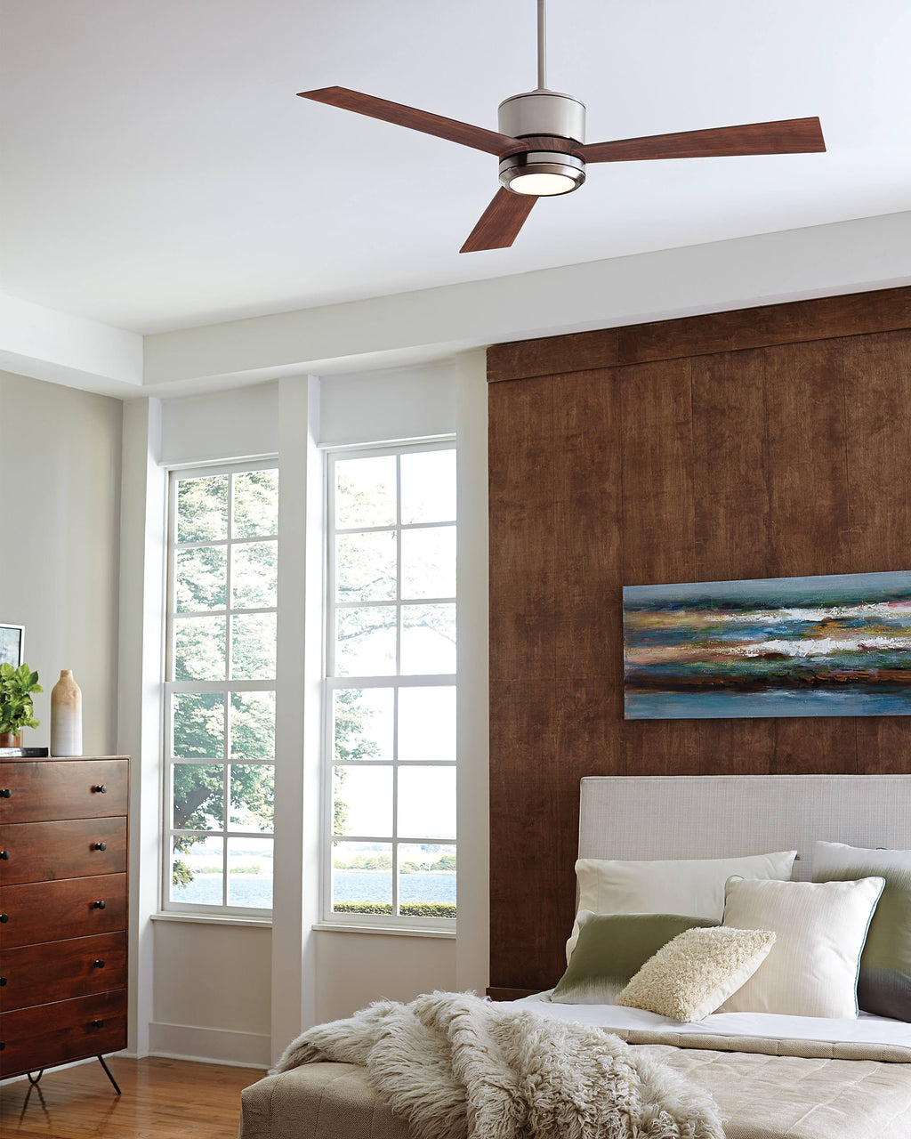 Brushed Steel Ceiling Fan E155202