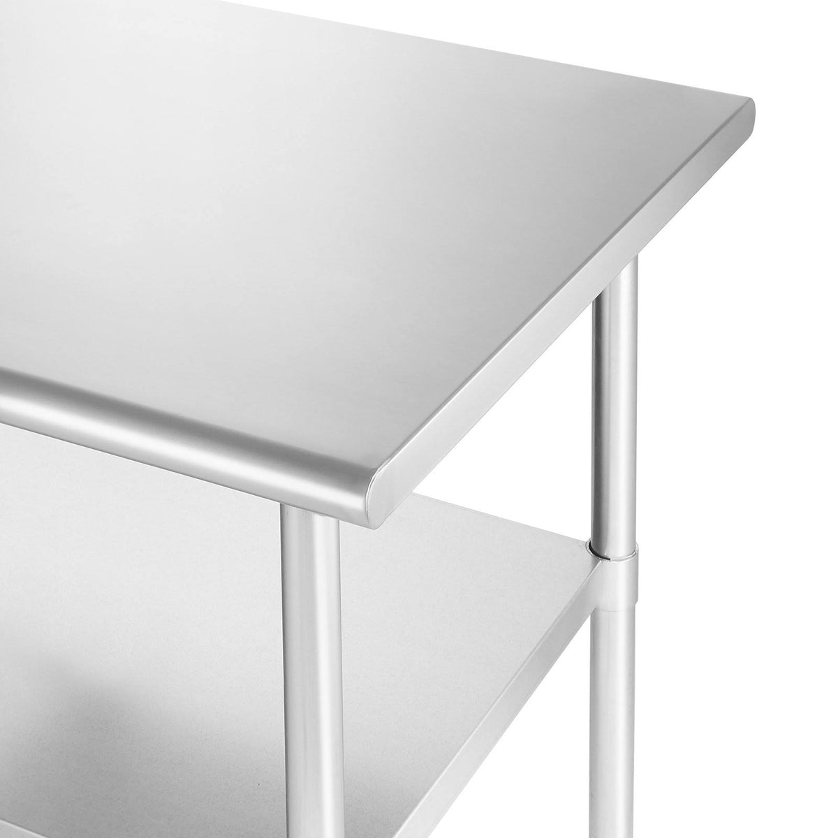 36 in. x 24 in. Stainless Steel Kitchen Prep & Work Table with 4 Casters M6674