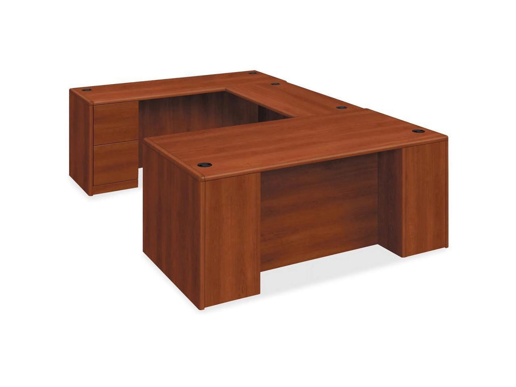 Single Pedestal Desk, Full Right Pedestal, Cognac Q869