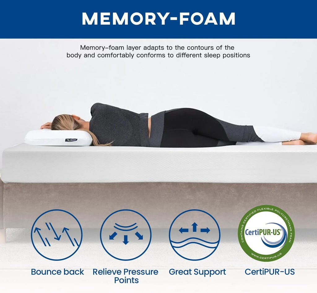 6 Inch Gel Memory Foam Medium Firm Twin Mattress T486234