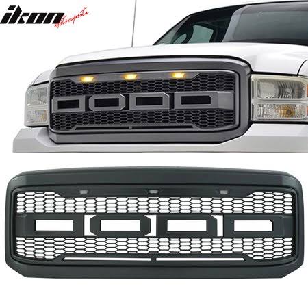 Front Bumper Grille Hood Package ABS Gray I752165