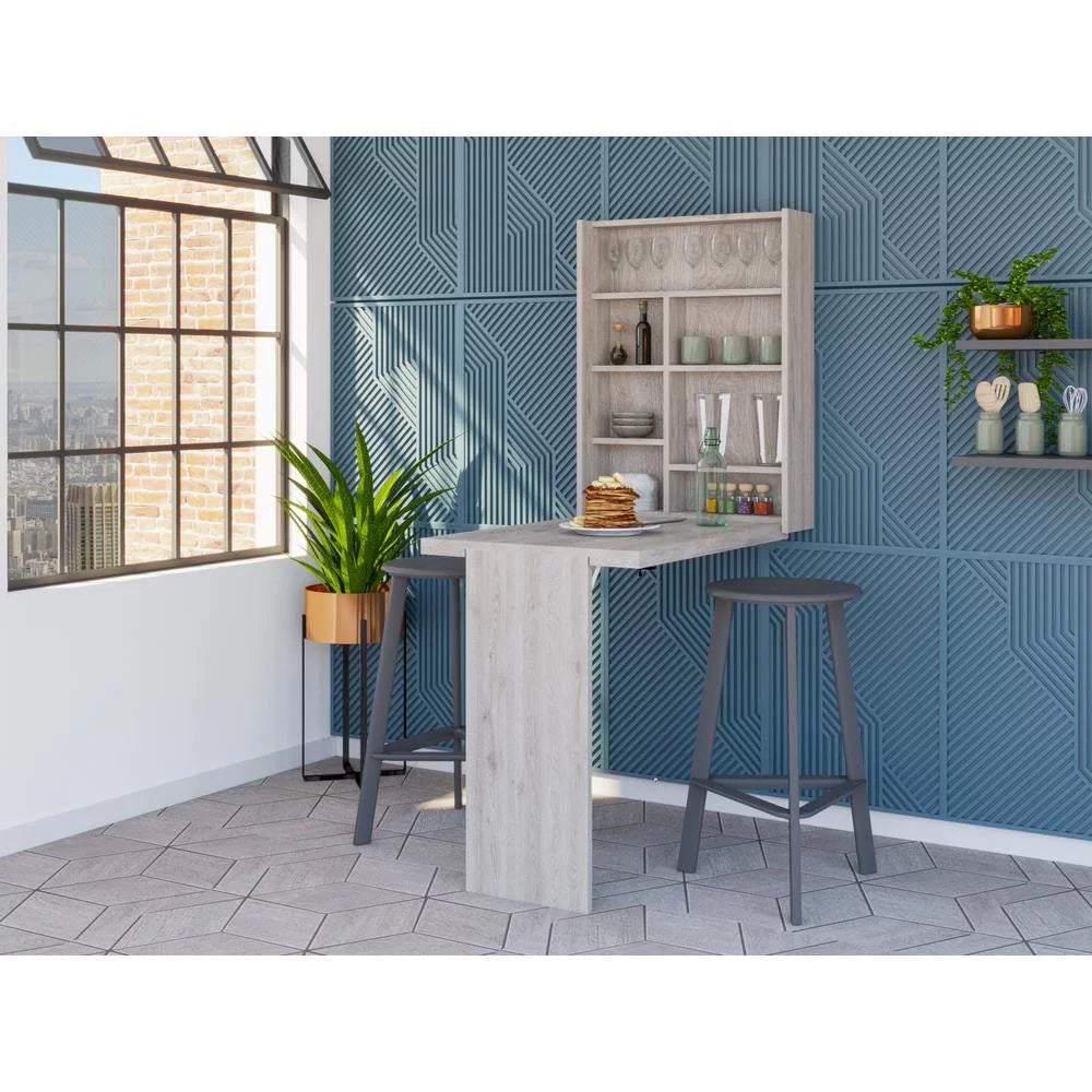 Light Gray Wall Double Door Cabinet D83704