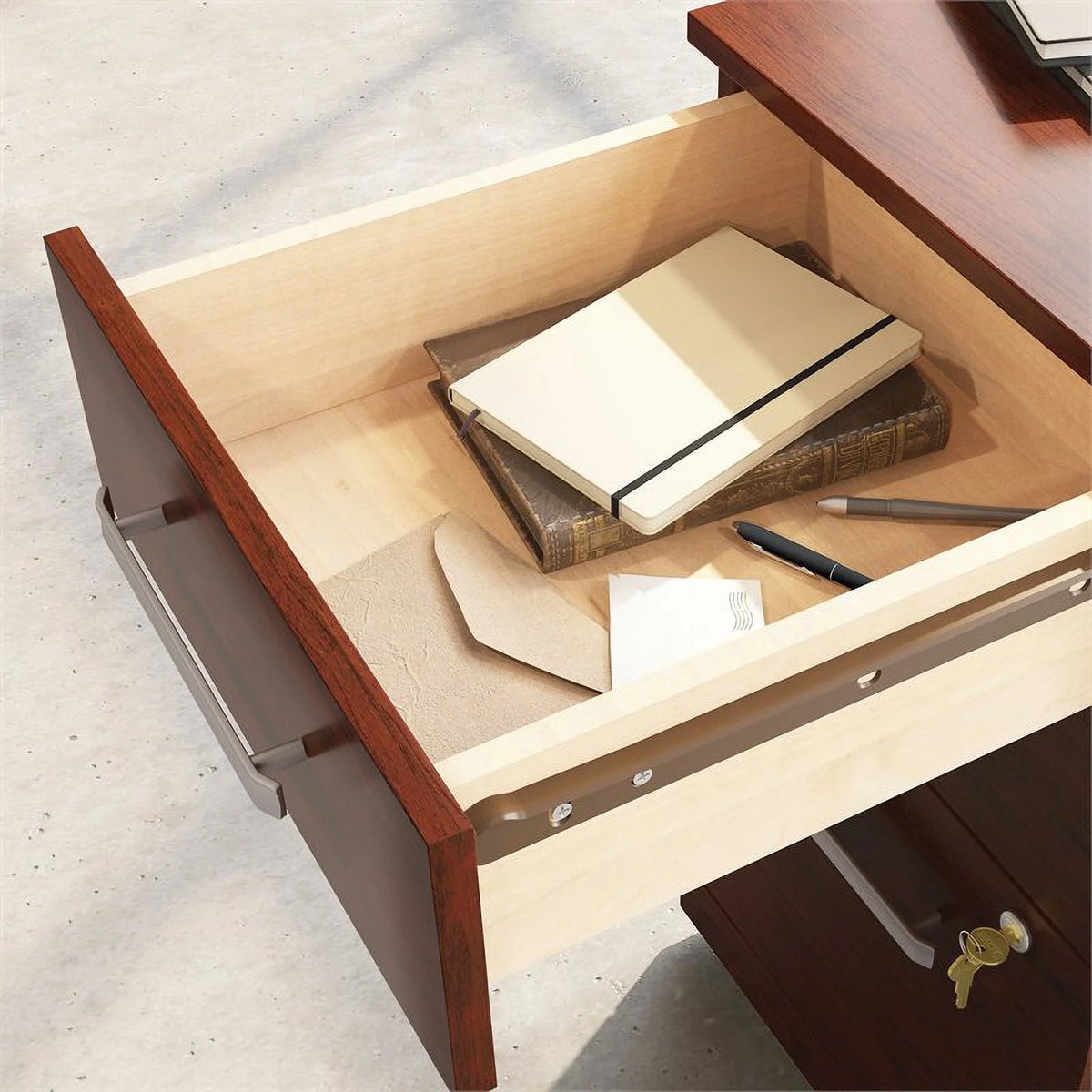 Engineered Wood 3-Drawer Mobile Filing Cabinet O67592