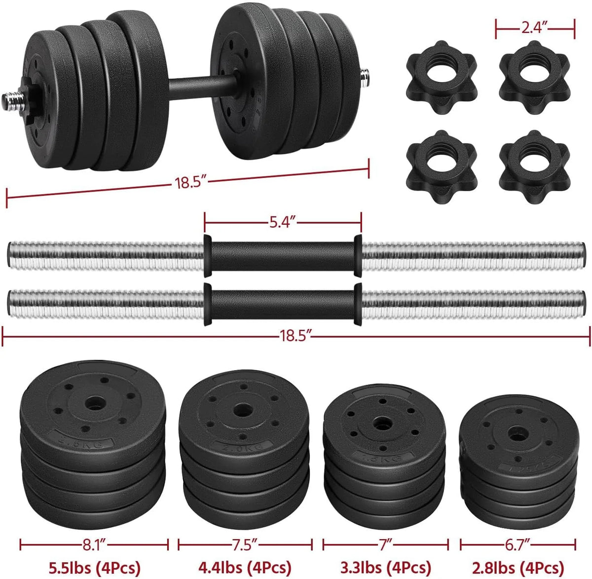 Adjustable Dumbbell Weight Set L711201