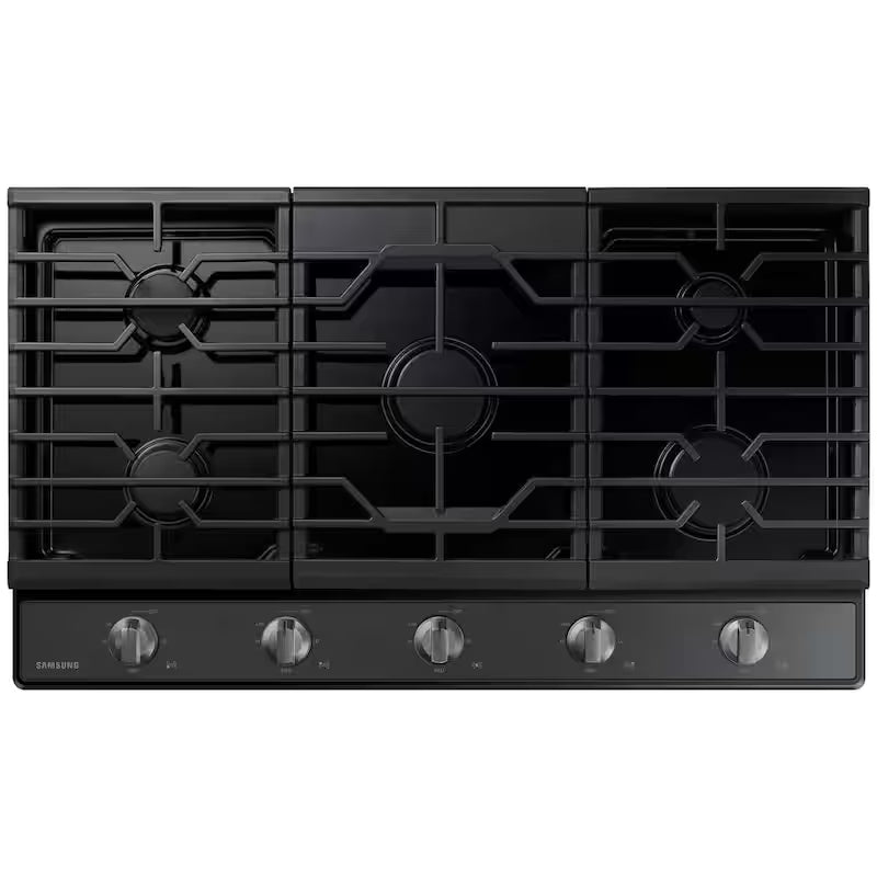 Gas Cooktop in Black Stainless Steel with 5-Burners Q398366