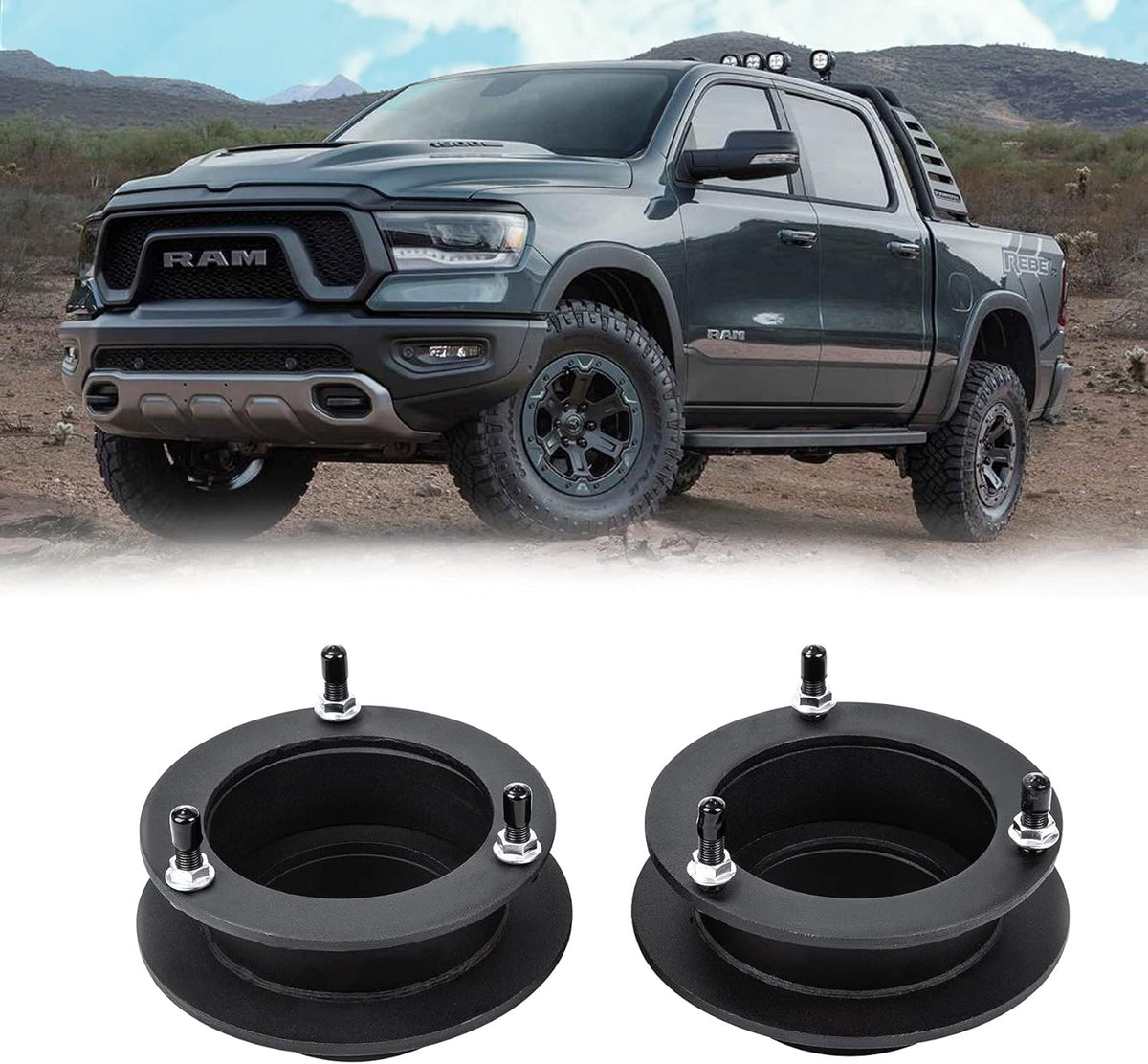 2 Front Leveling Lift Kits for 4WD Dodge Ram 1500 2500 3500 Trucks W311