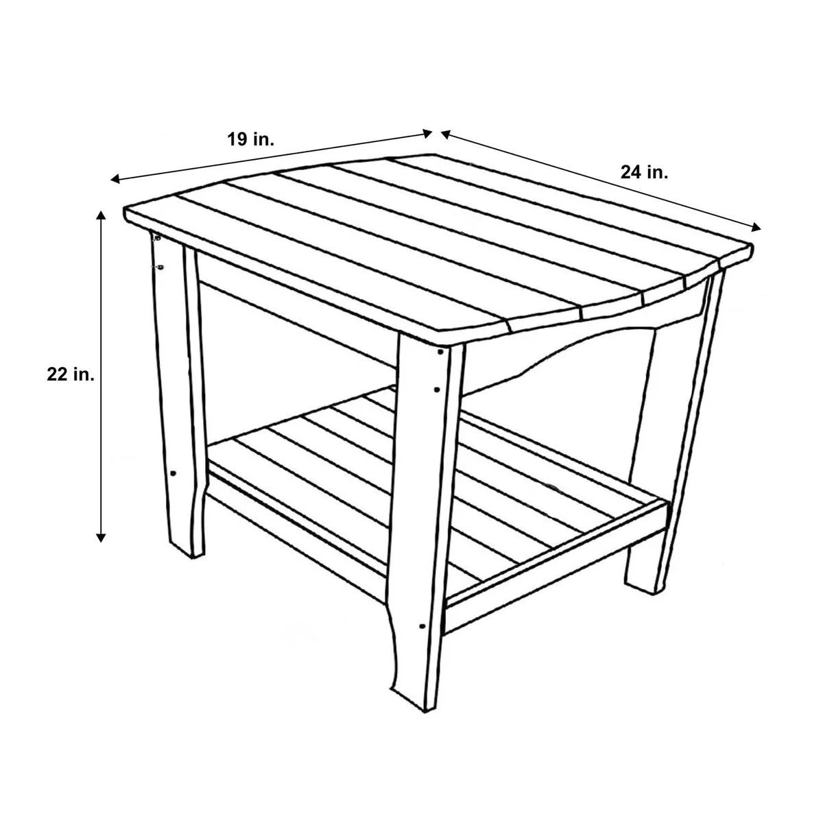 Rectangular Side Table F4503