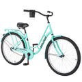 Green Carbon Steel Beach Cruiser Bike U862092
