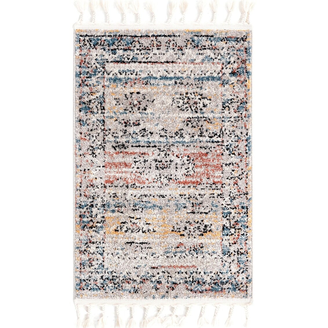 Contemporary Area Rug 9'x12' Multi P49575
