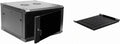 6U 19-Inch Server Network Rack with Locking Glass Door Black T8567