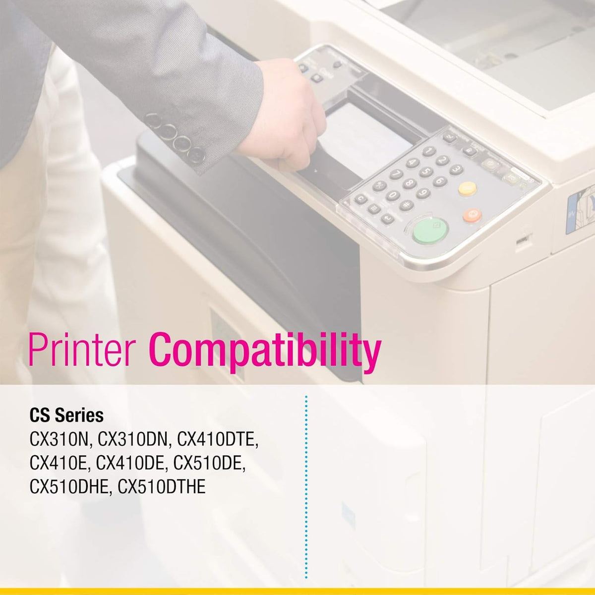Cyan Magenta Yellow Toner Cartridge 3 Color Set F254070