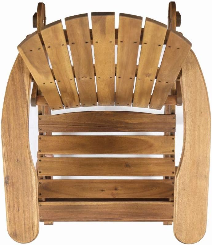 Natural Stained Acacia Wood Adirondack Rocking Chair N1744