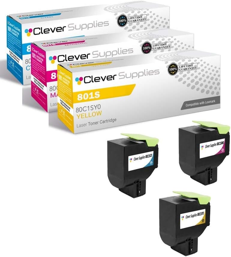 Cyan Magenta Yellow Toner Cartridge 3 Color Set F254070