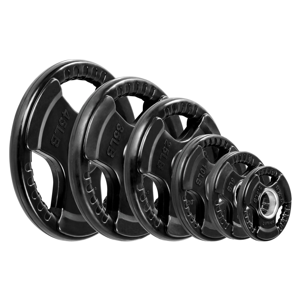 400 LB Olympic Weight Set with Barbell and Clips F90283