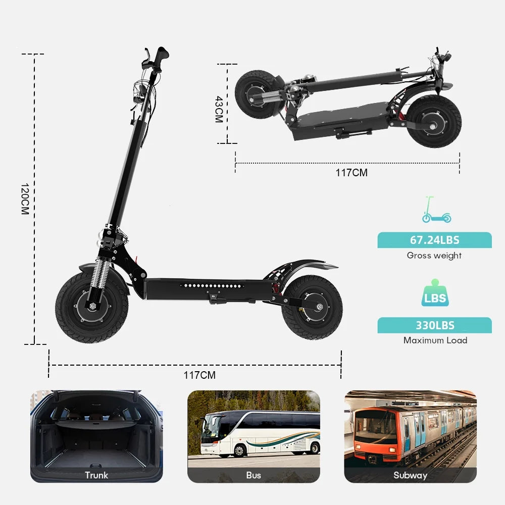 Electric Scooter, 60V 2600W Dual Motors N415