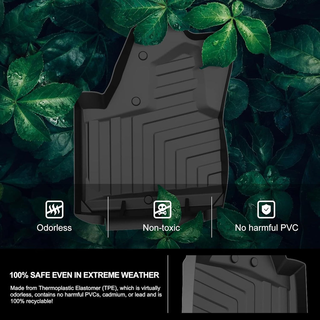 All Weather TPE Floor Mats Black S9078