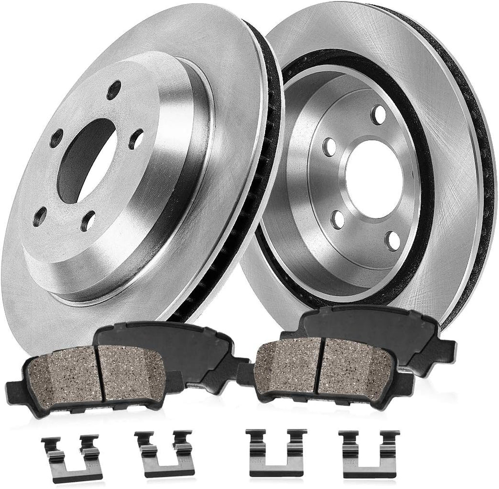 315.6 mm 5 Lug Brake Rotors + Ceramic Pads + Hardware D78299