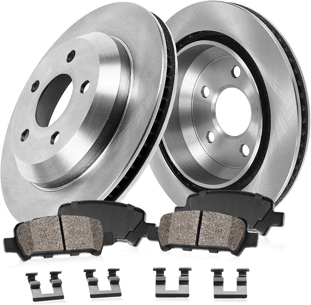 315.6 mm 5 Lug Brake Rotors + Ceramic Pads + Hardware D78299