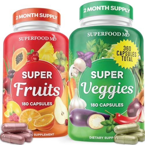 Fruit and Veggie Supplement 180 Count Pack of 2 F7918