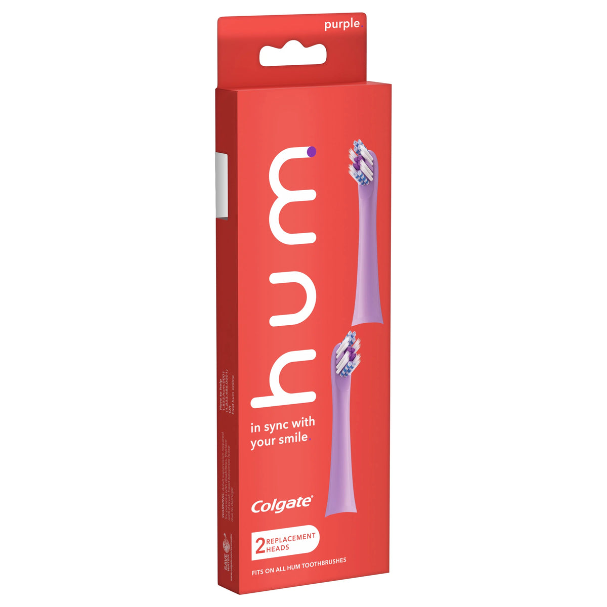 Purple Replacement Toothbrush Heads, 2 Pack X68066