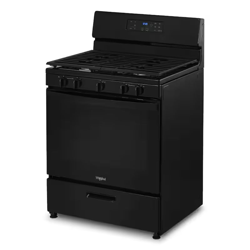 5-Burner Freestanding Gas Range in Black J595