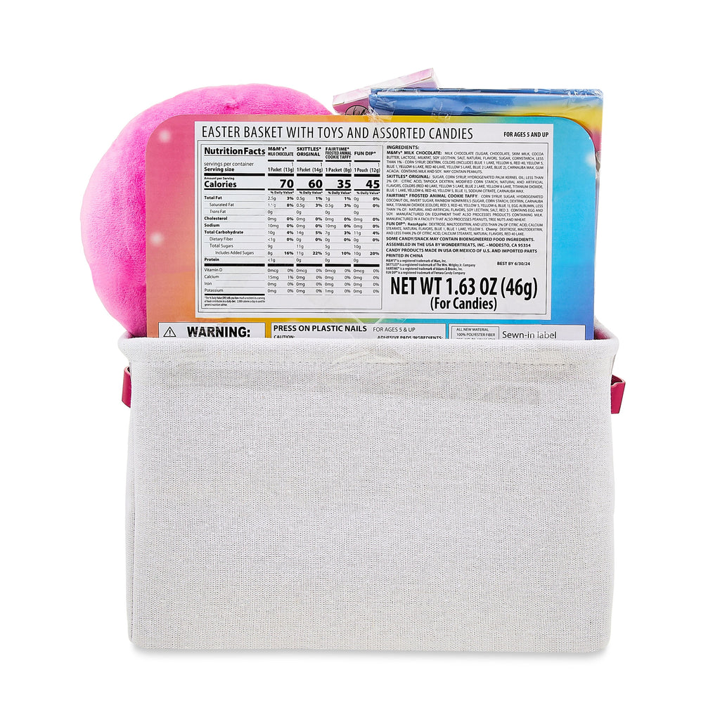 Fabric Storage Basket with Candies Gift Set Z405454