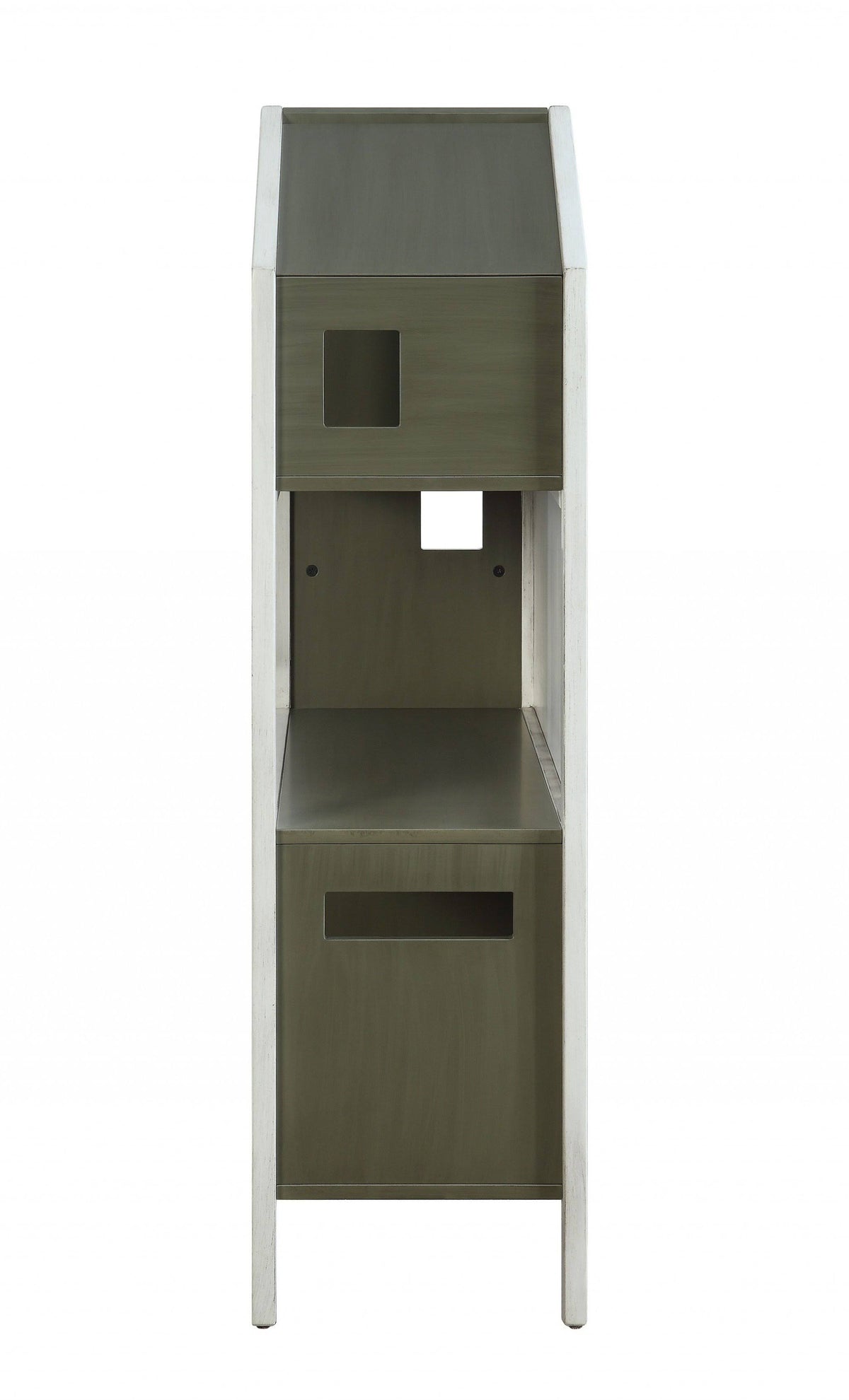 White Pink Wood Bookcase H8590