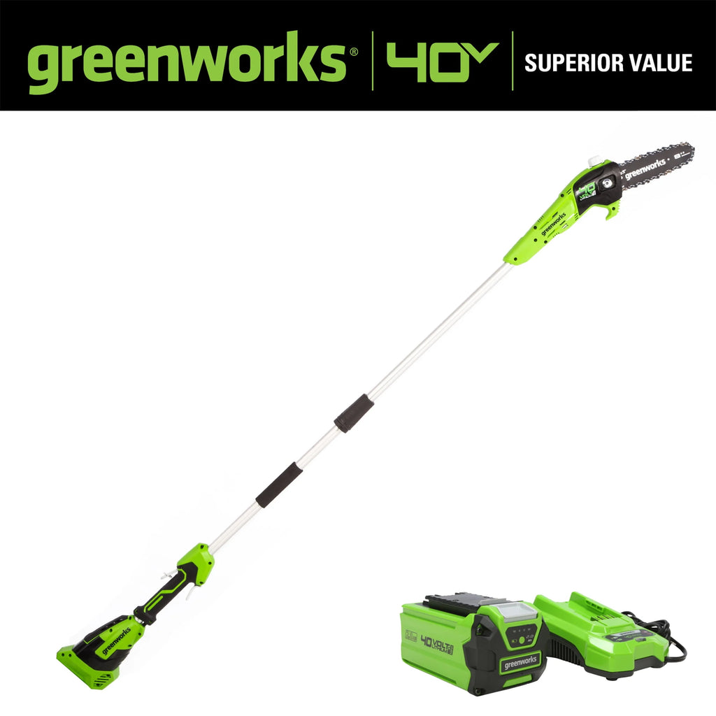 40V Cordless Pole Saw with 2.0 Ah Battery and Charger Y4907