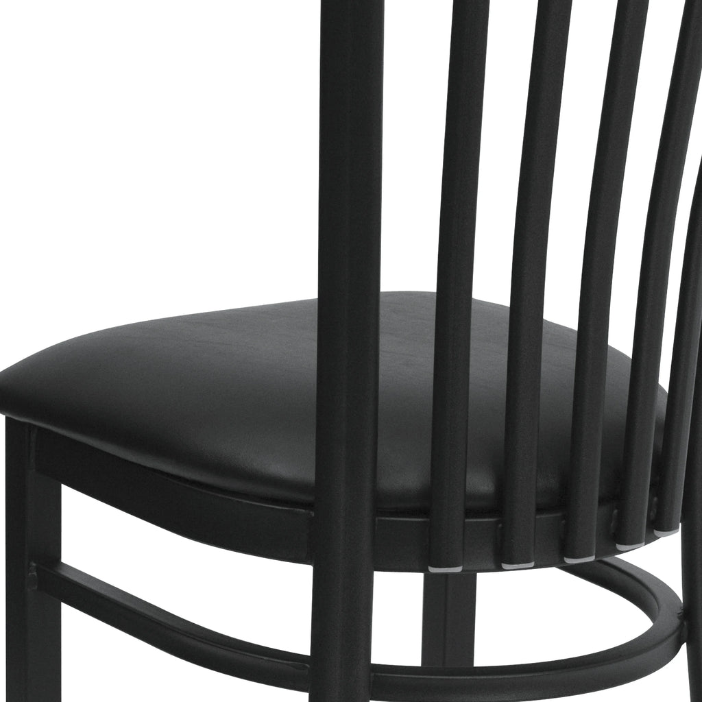 Black Metal Restaurant Chair T652516