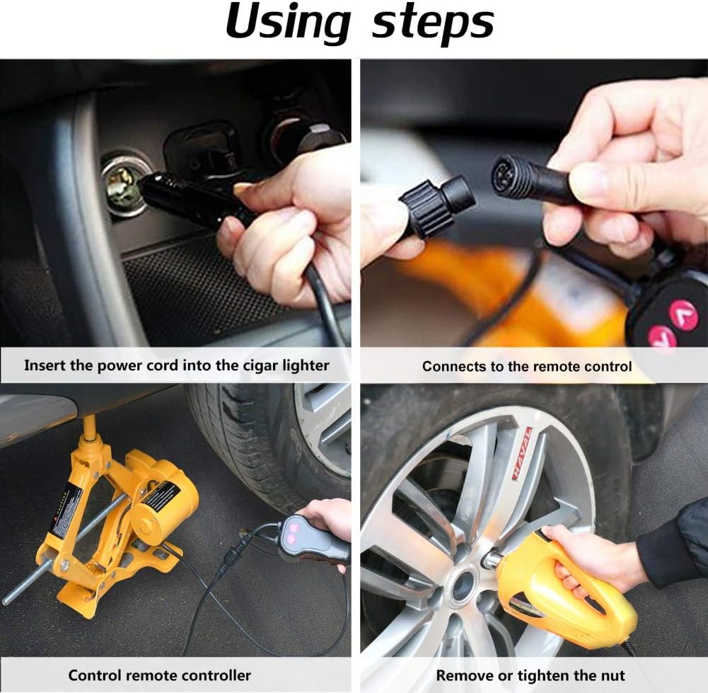 Electric Jack Kit 3 Ton with Electric Impact Wrench Z8609