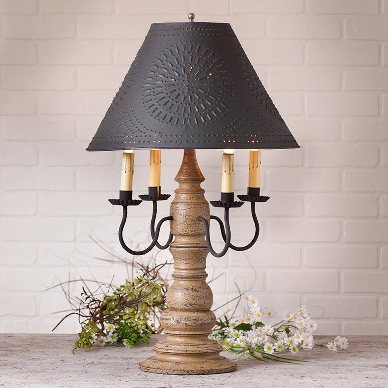 White Lamp with Shade E5830