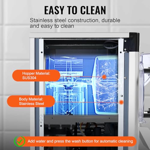 Commercial Ice Cream Machine 1400W 20/5.3 Gph Hard Serve with LED Display V506194