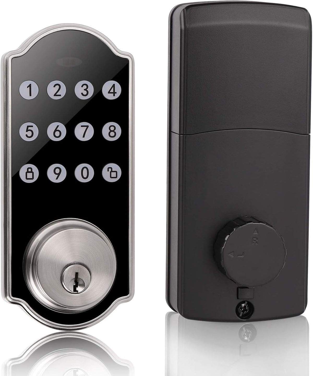 Satin Nickel Keypad Deadbolt W564372