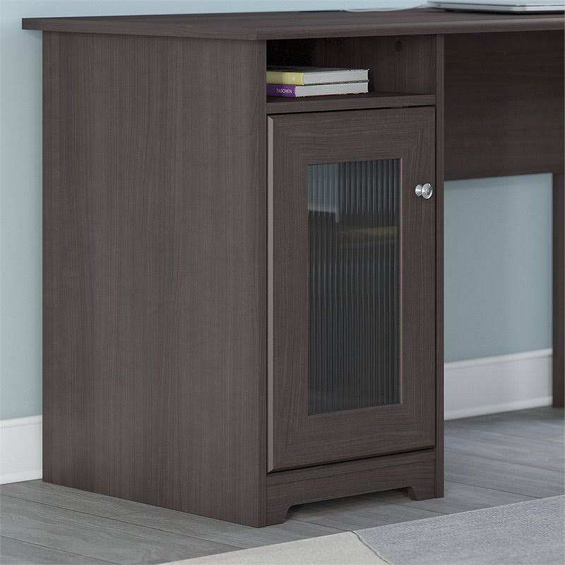 Heather Gray L Shaped Desk & Chair Set E364