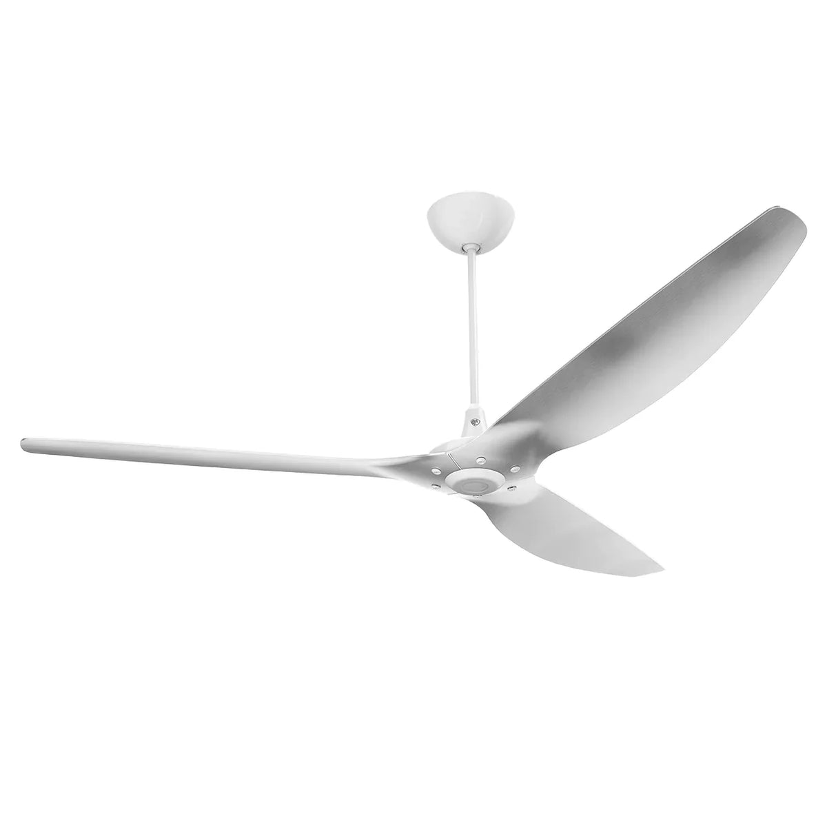84 Ceiling Fan with Brushed Aluminum Blades and White Finish A433326