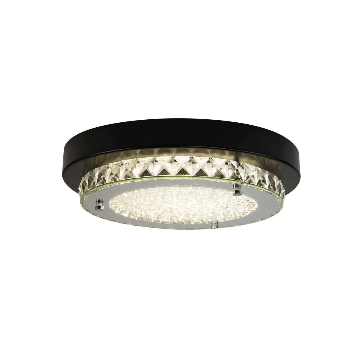 Black Crystal Flush Mount Ceiling Light E319151