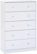 White 5-Drawer Dresser F7411