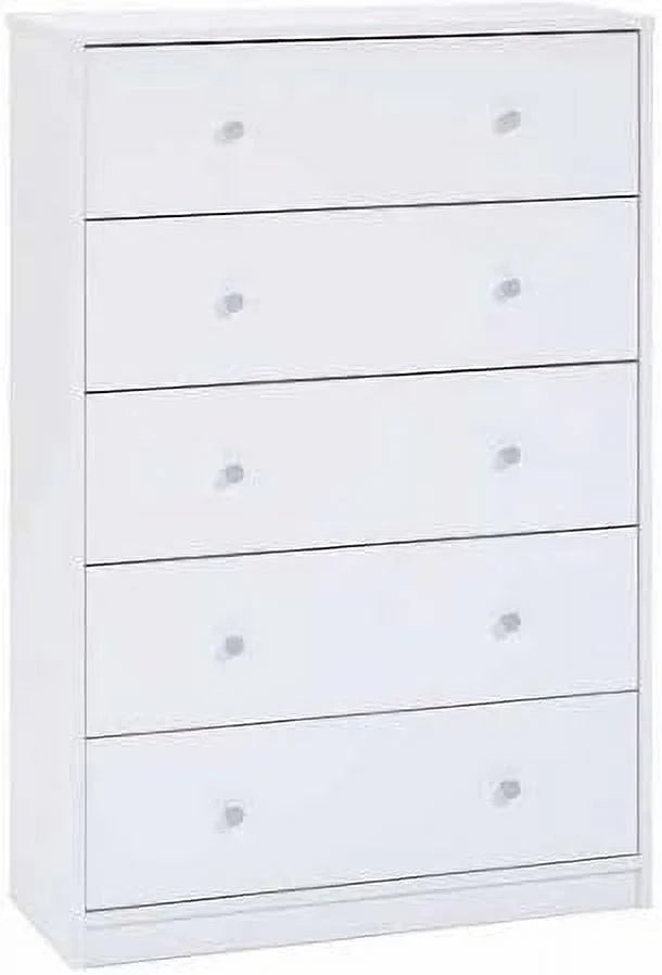 White 5-Drawer Dresser F7411
