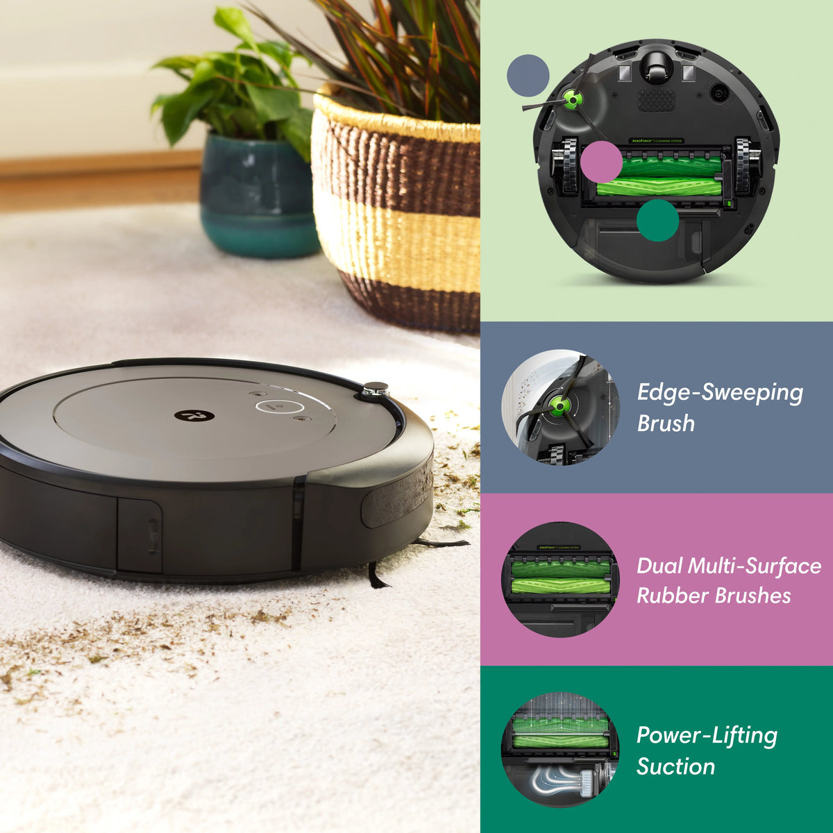 Wi-Fi Connected Self-Emptying Robot Vacuum V372461