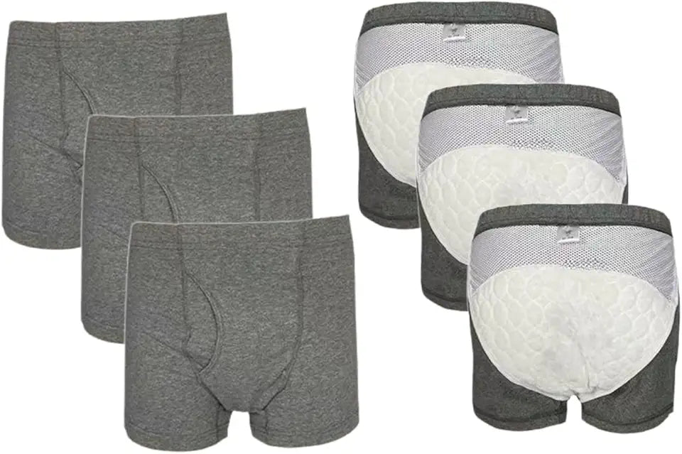 Washable Cotton Urinary Incontinence Underwear for Men A6586