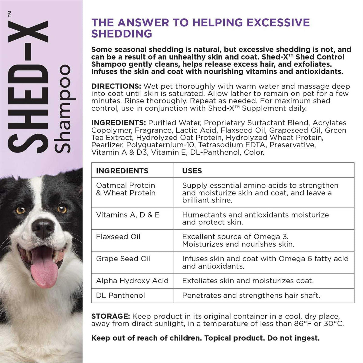 Shed Control Shampoo for Dogs C326260