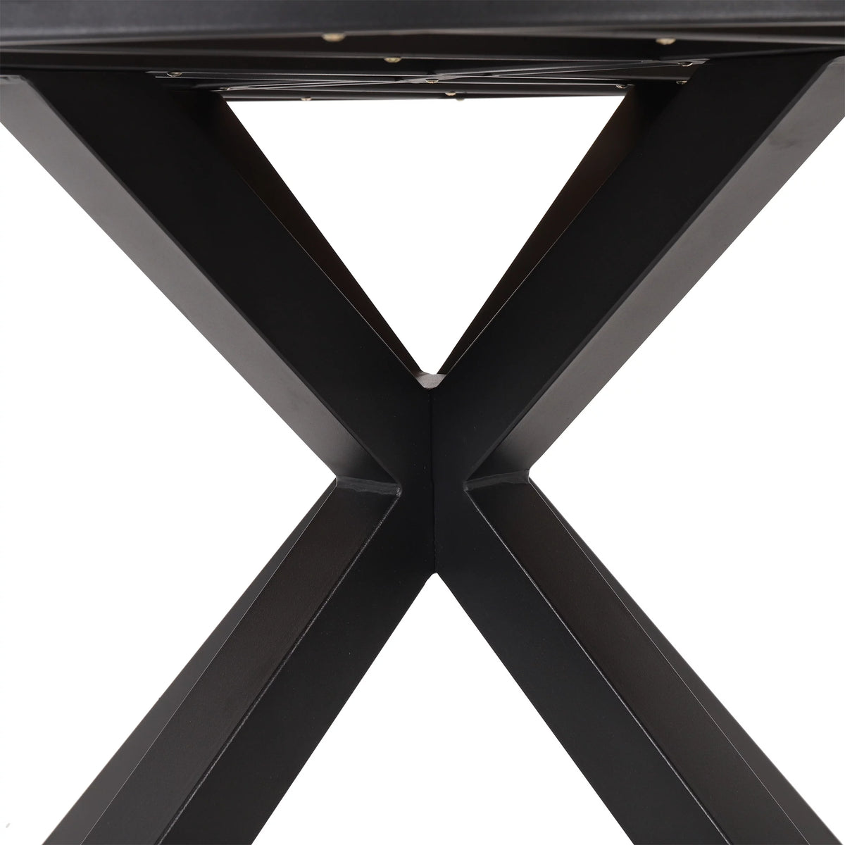 Black and Teak 5 Piece Mesh and Acacia Wood Dining Set E9996