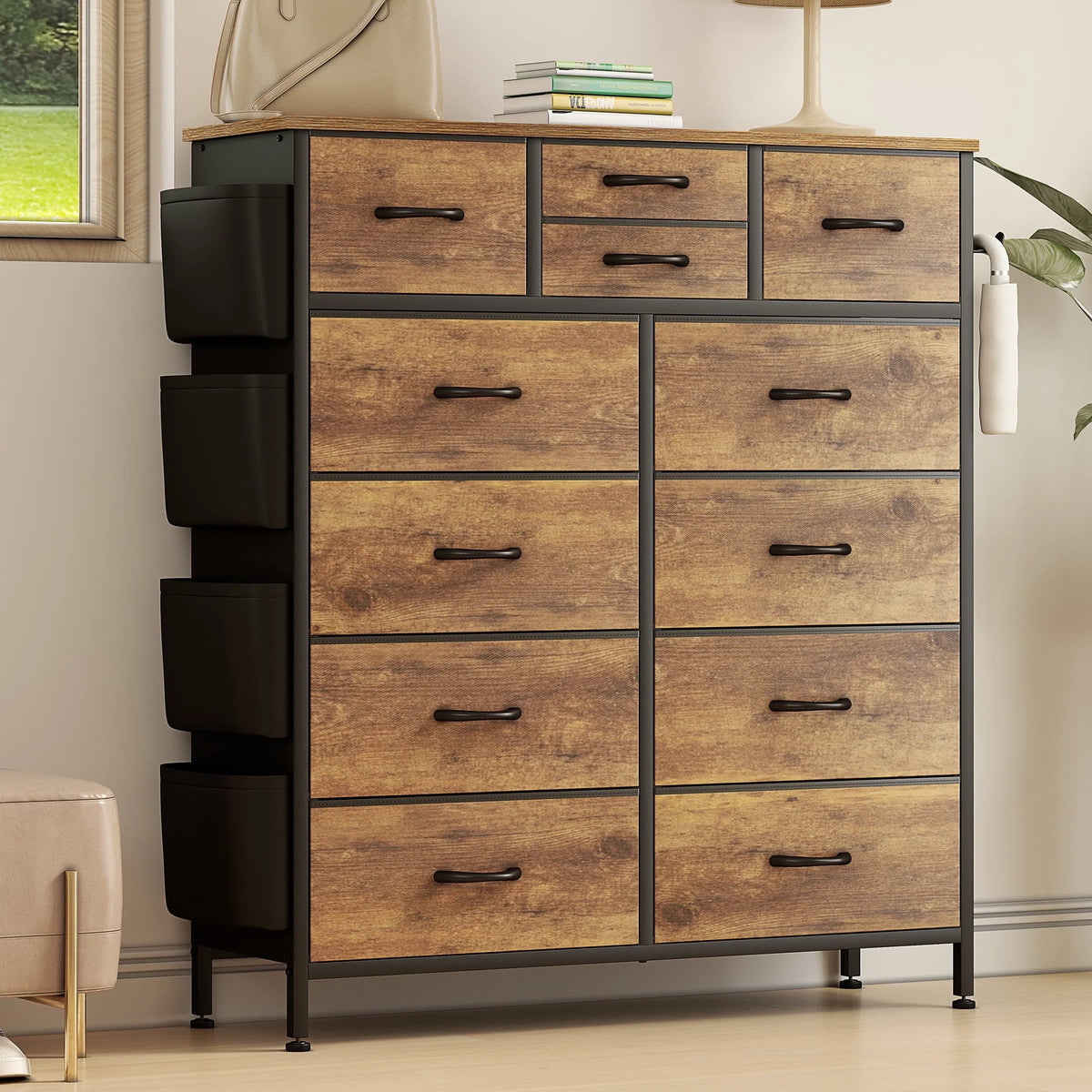 12 Drawer Fabric Dresser I30035