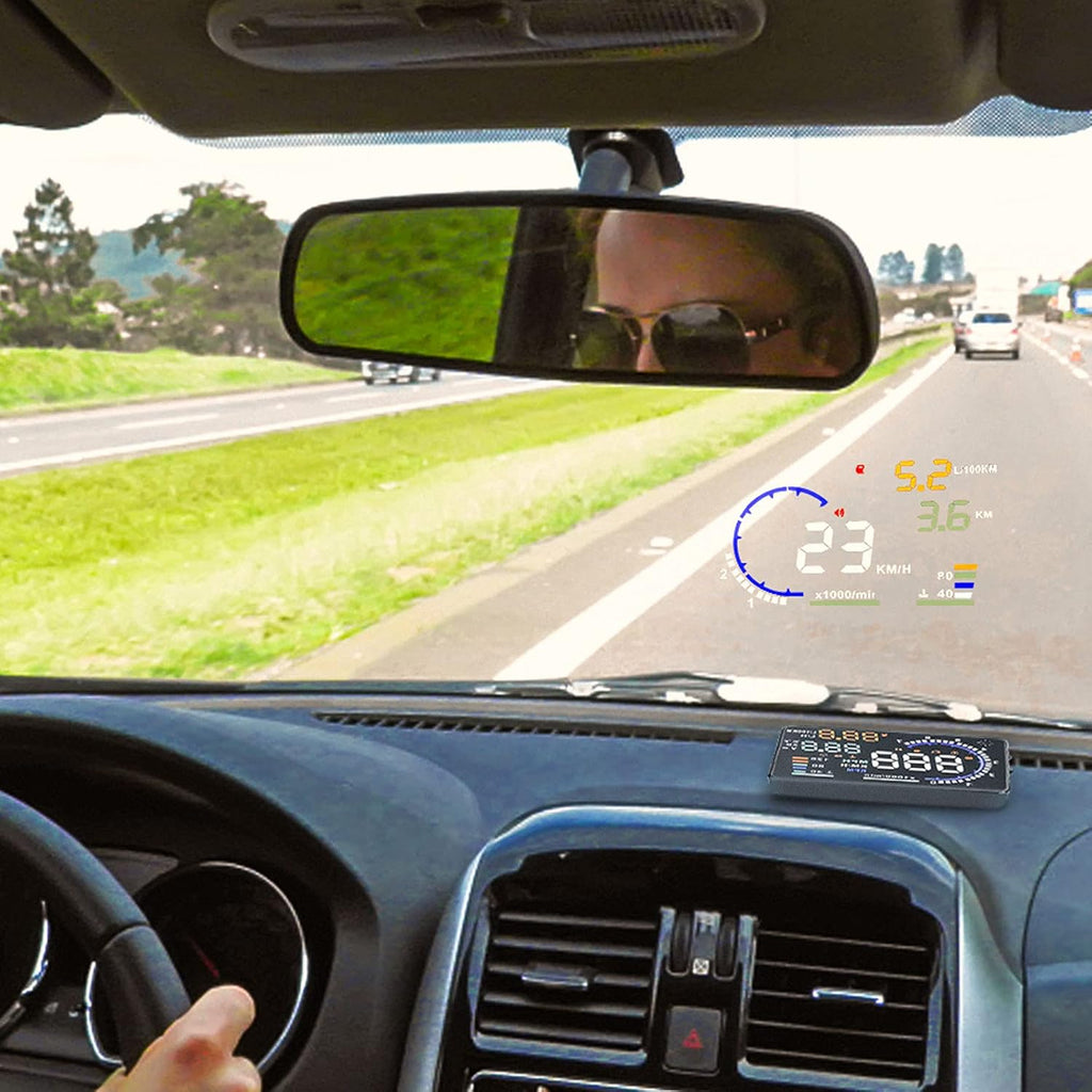 5.5 inches Multi Color Car HUD Windshield Screen Display M31054