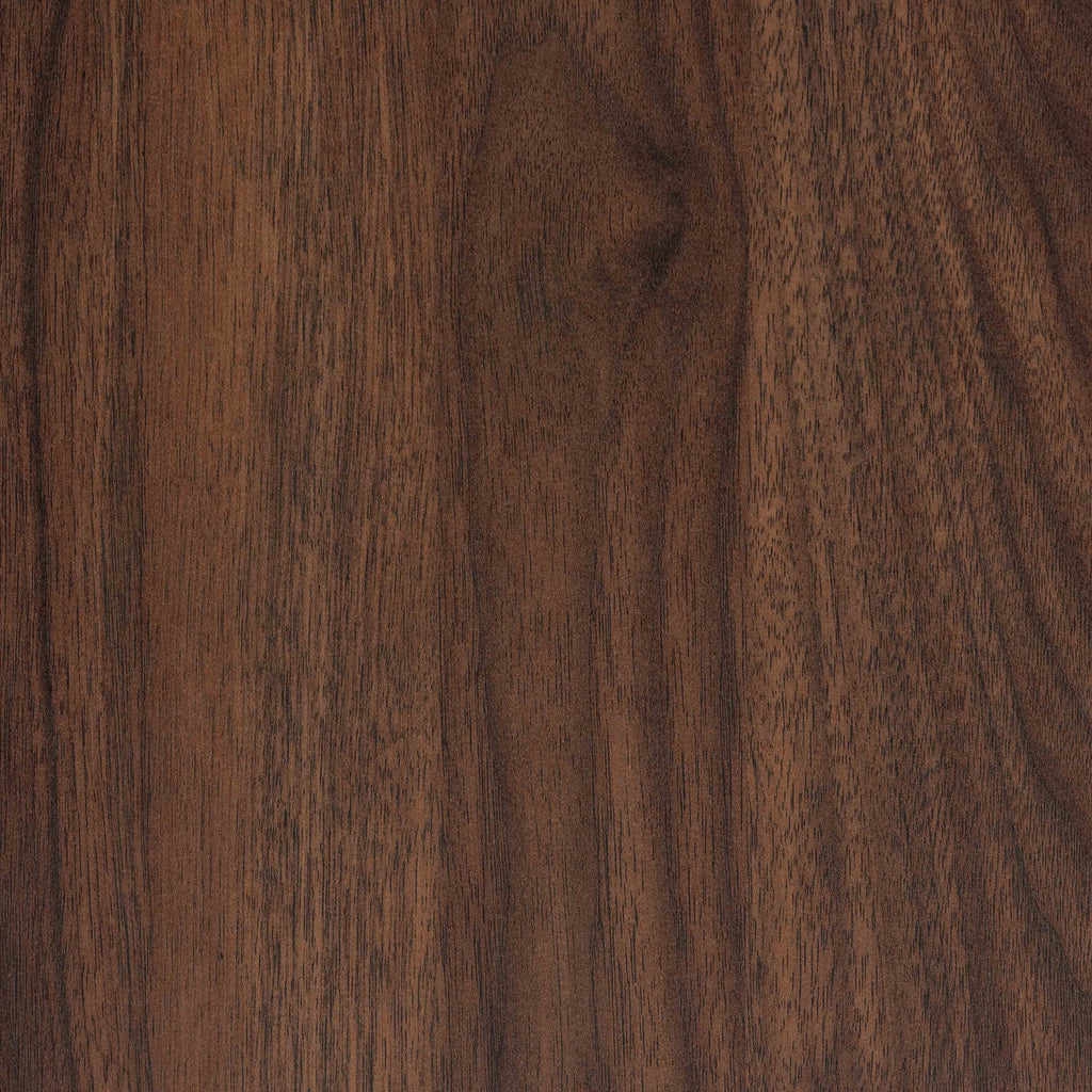 Walnut Brown Wood and Gold Metal 8-Drawer Dresser Q15883